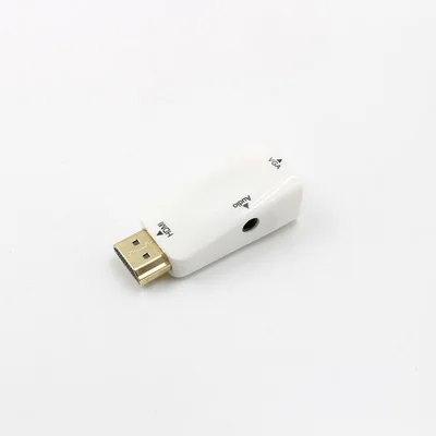 100 шт. HDMI-VGA адаптер конвертер кабель с аудио кабелем поддержка HD 1080P для Xbox X360 PS3 PS4