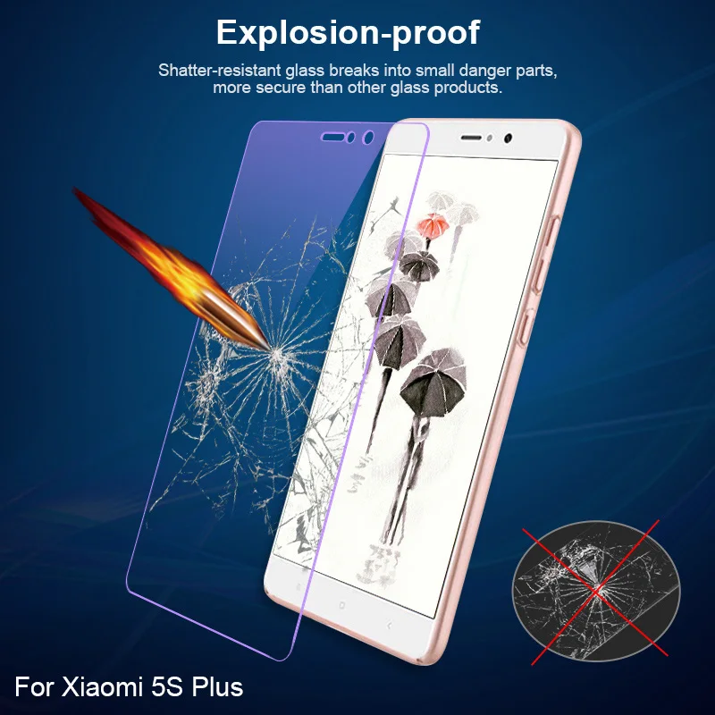 Закаленное стекло DyGod для Xiaomi Redmi 5A Note 4X переднее защитная пленка экрана Mi 5S Plus