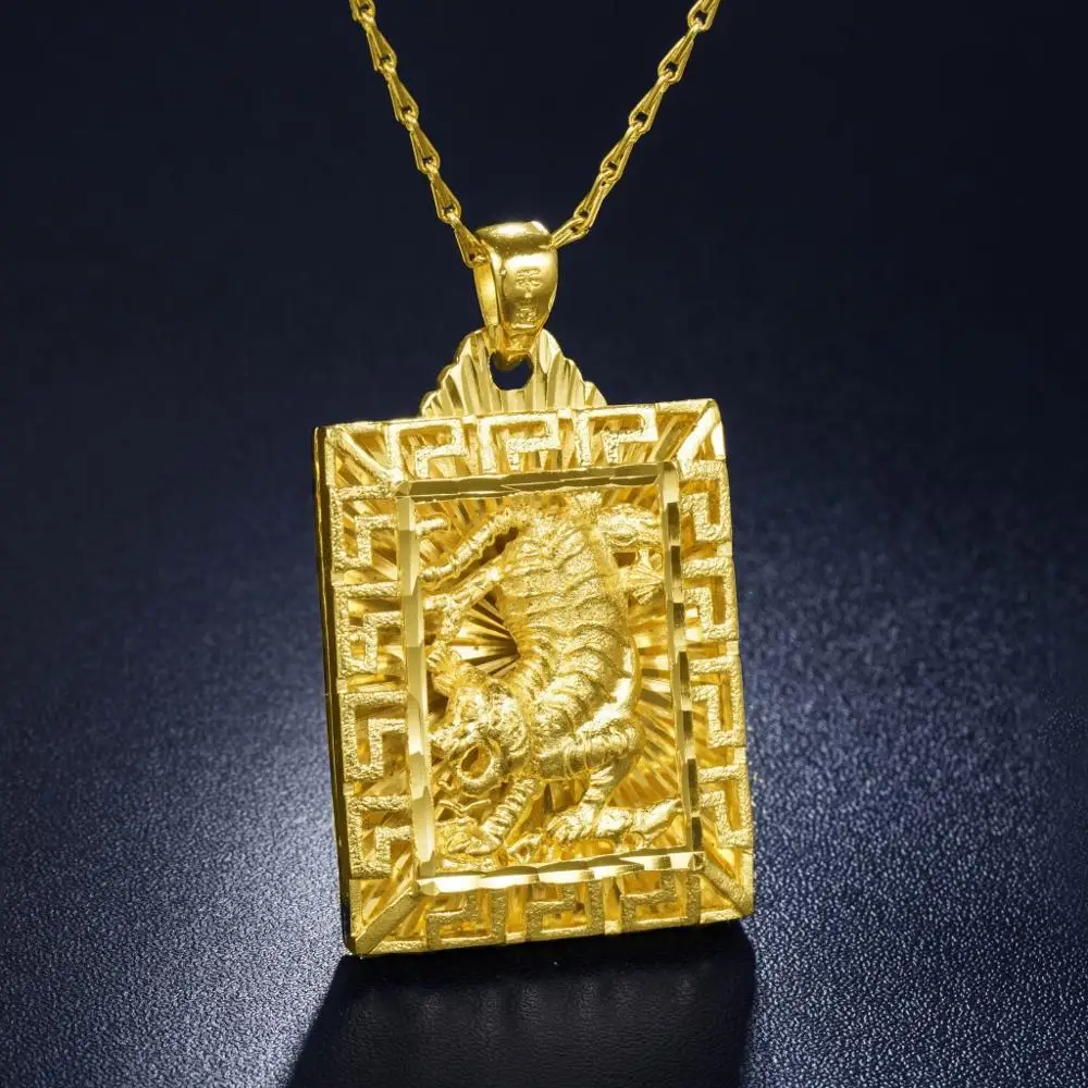 

Auspicious Dragon Pendant Neckalces for Women Men Jewelry Chinese"FU" Blessing Wealth Auspiciousness Longevity