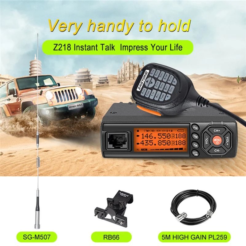 Zastone портативная рация VHF UHF мини радио HF приемопередатчик двухсторонний 136 174 МГц