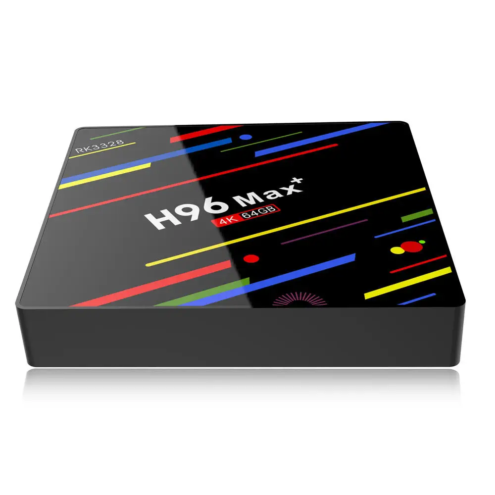 H96 Max Plus RK3328 4 Гб Оперативная память 64 Встроенная Android 8 1 K x 2 100 M LAN г 5 0 WI FI USB3.0 VP9 H.265