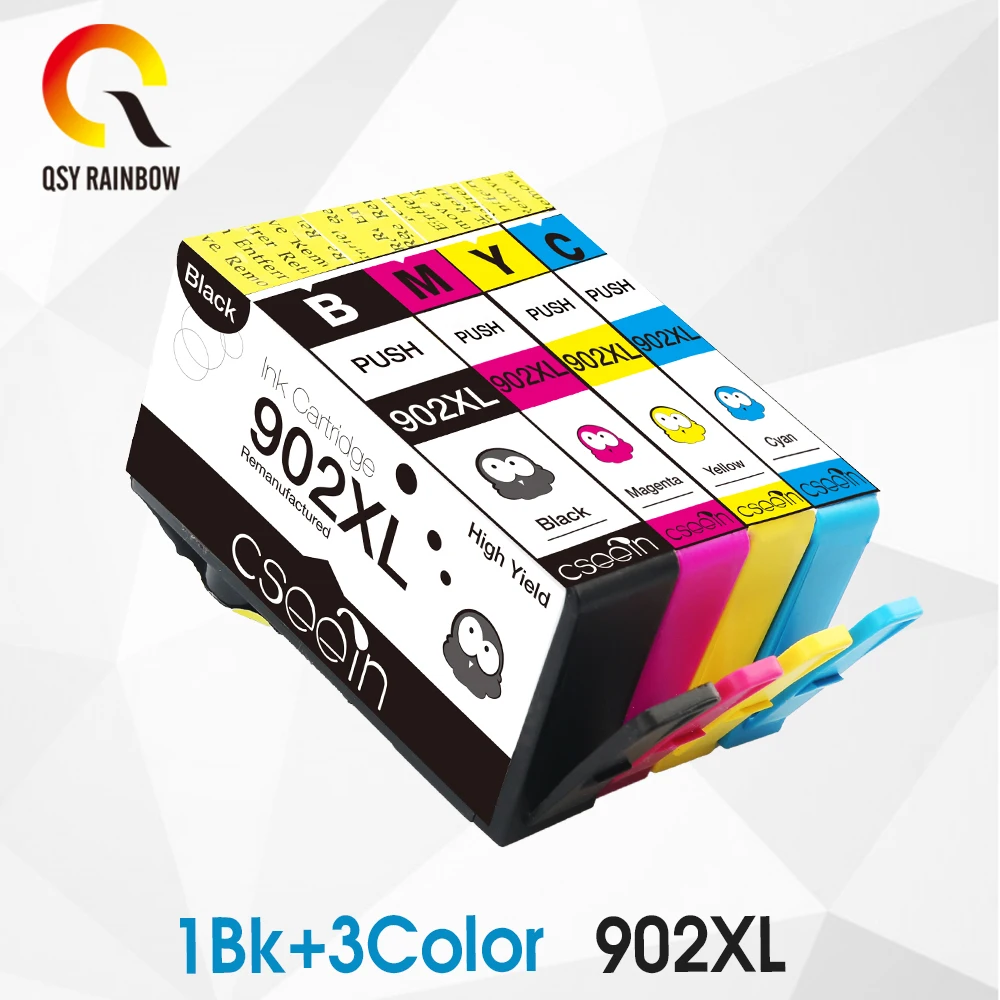 Замена CMYK SUPPPLIES для 902xl с полным чернилом совместима HP OfficeJet Pro 6954 6960 6962 6978 все в