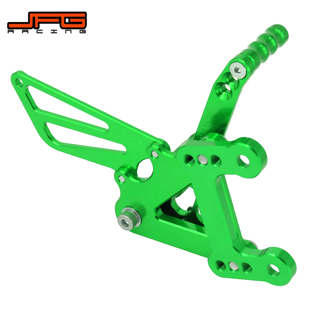 Мотоцикл алюминиевый ЧПУ Регулируемые подножки педали Rearset для KAWASAKI Ninja ZX6R ZX 6R ZX636