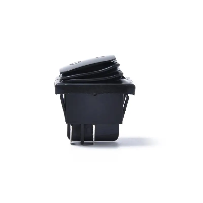 12V 4 контакта автомобильный клавишный переключатель черный чехол 22x30 мм