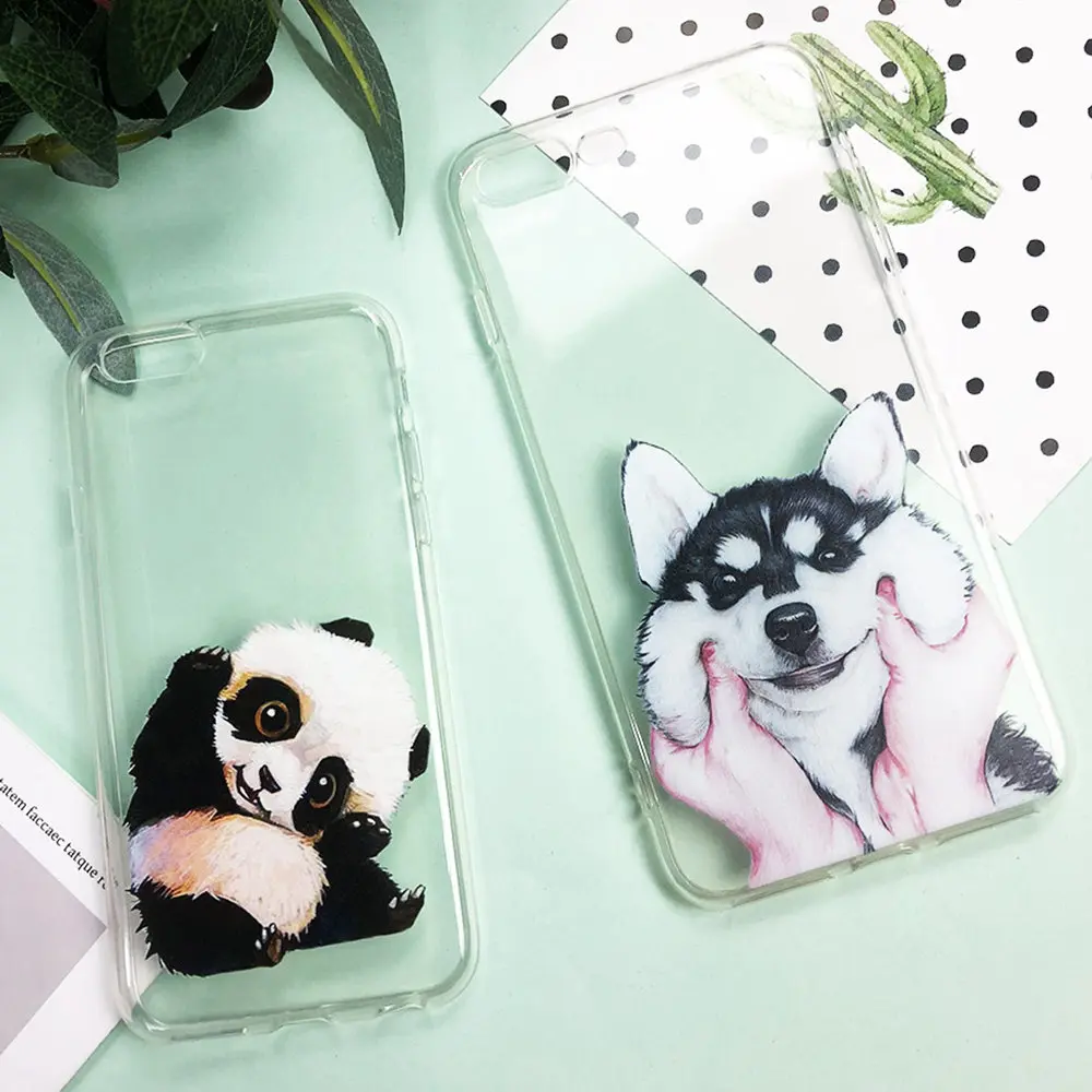 CASEIER милый чехол для телефона с рисунком iPhone 7X6 S Мягкий силиконовый 6 6S 7 8 Plus X 5 5S SE