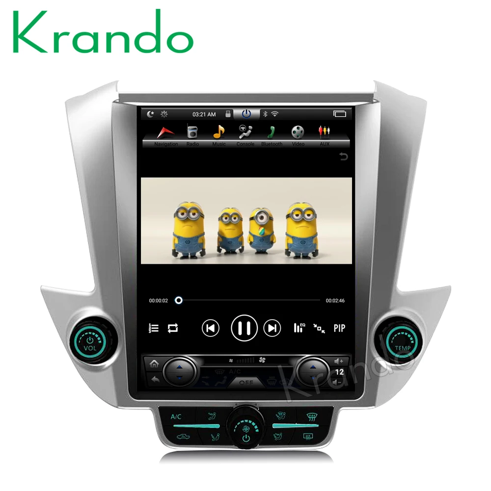 Krando Android 8,1 12," Tesla вертикальное автомобильное радио для GMC Yukon/Chevrolet Tahoe Suburban+ навигационный мультимедийный плеер