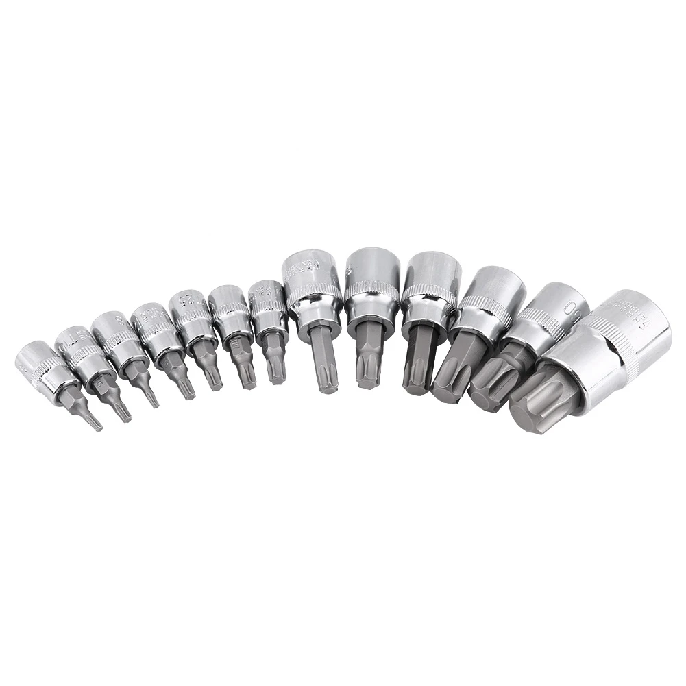 13 шт. отвертка бит звезды Набор торцевых головок 1/2 inch 3/8 дюймов 1/4 дюйма Привод