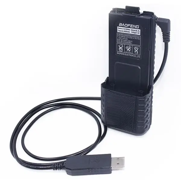 Для Baofeng UV 5R BL 5L 3800 мАч аккумулятор высокой емкости USB зарядное устройство|Кабели