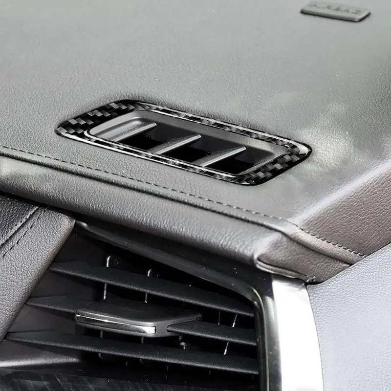 Carbon Fiber AC Vent Outlet Frame Trim Cover Sticker for Cadillac XT5 16-17 Car interior Decorative strip frame 105mm*35mm | Автомобили и