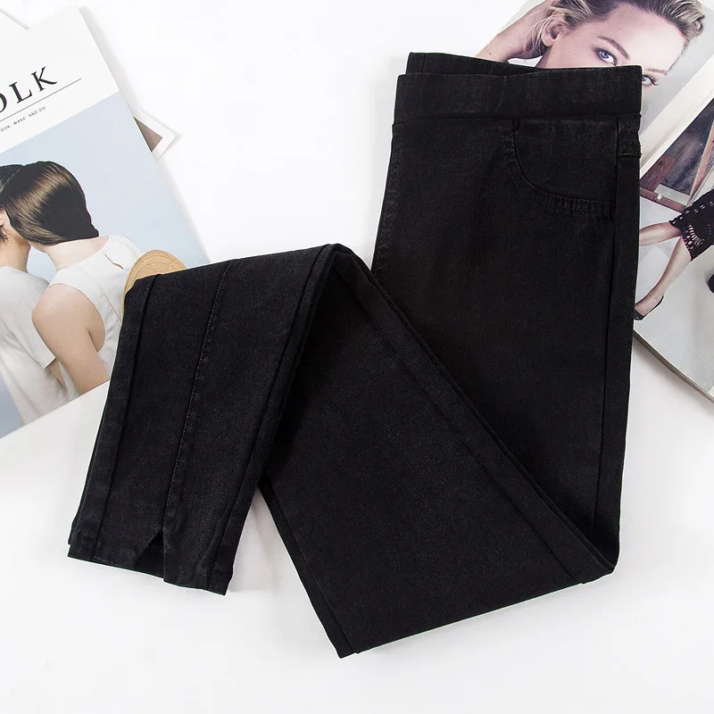 2019 Autumn High Waist Jeans Woman Skinny Stretch Slim Denim Pants Trousers for Women Pencil Pant Plus Size G3P9 |