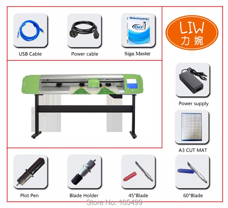 2020 new Hot sale factory direct price stencil cutting plotter made in China Cutter Printer With Contour Cut Function Cutting Pl |