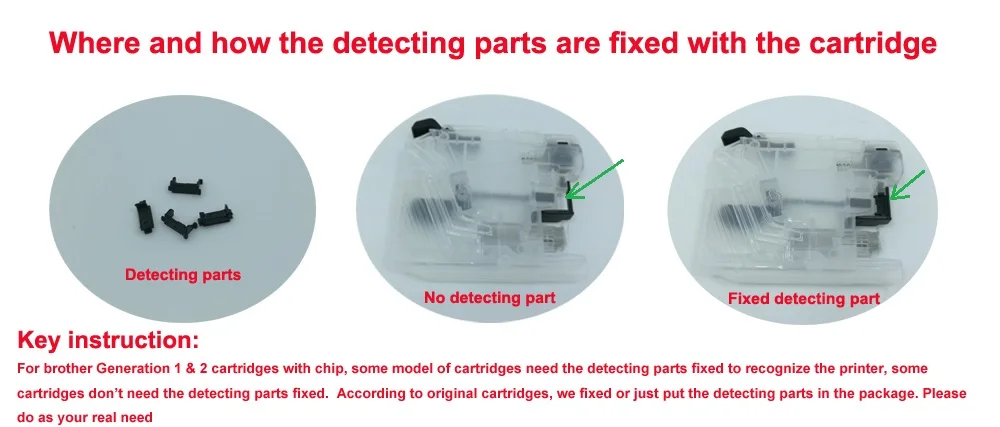 

YOTAT 1set Refillable ink cartridge LC663 LC 663 for Brother MFC-J2320 MFC-J2720 printer