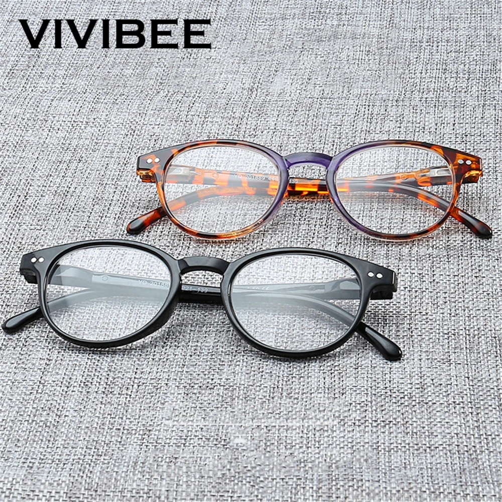 VIVIBEE унисекс квадратная черная оправа Очки для чтения мужские леопардовые + 1 5 2