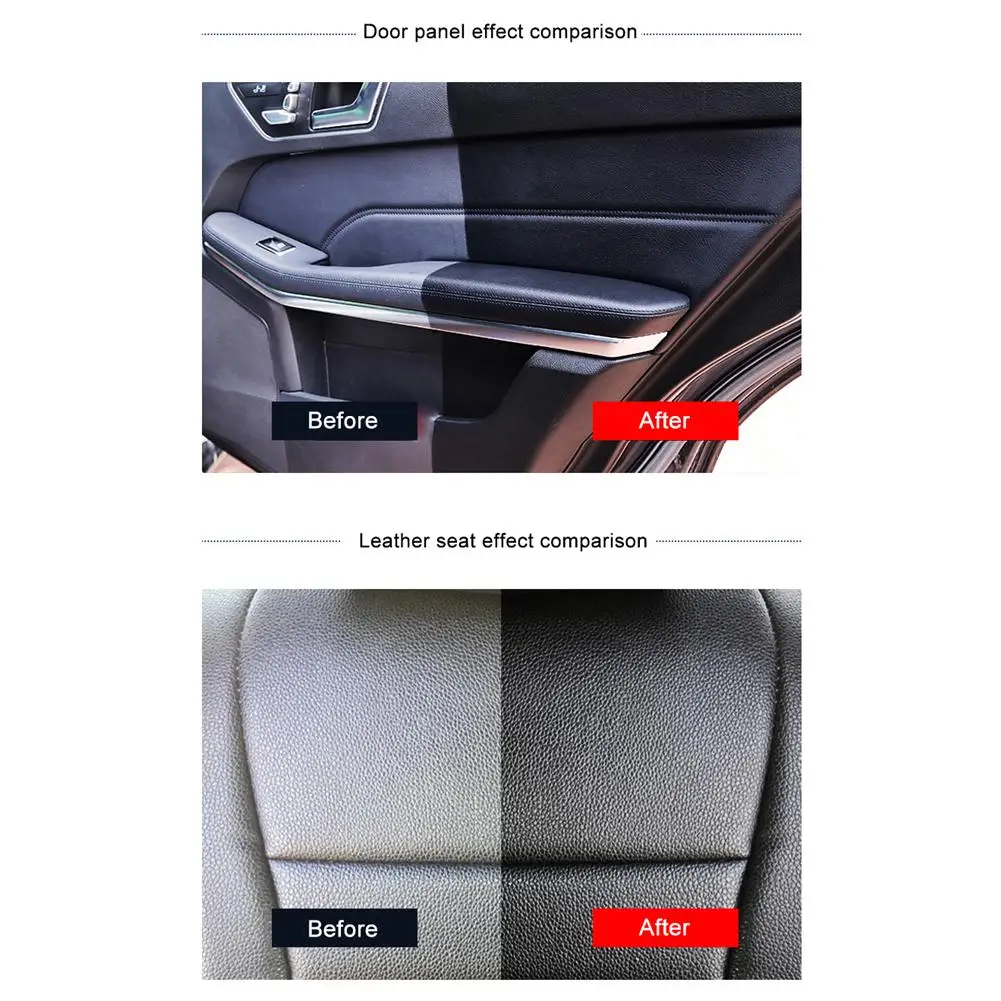 

Car Wax Scratch Remover Auto Interior Leather Table Restorer Seat Glitter Wax Maintenance Cleaning Liquid Dust Removal Tools