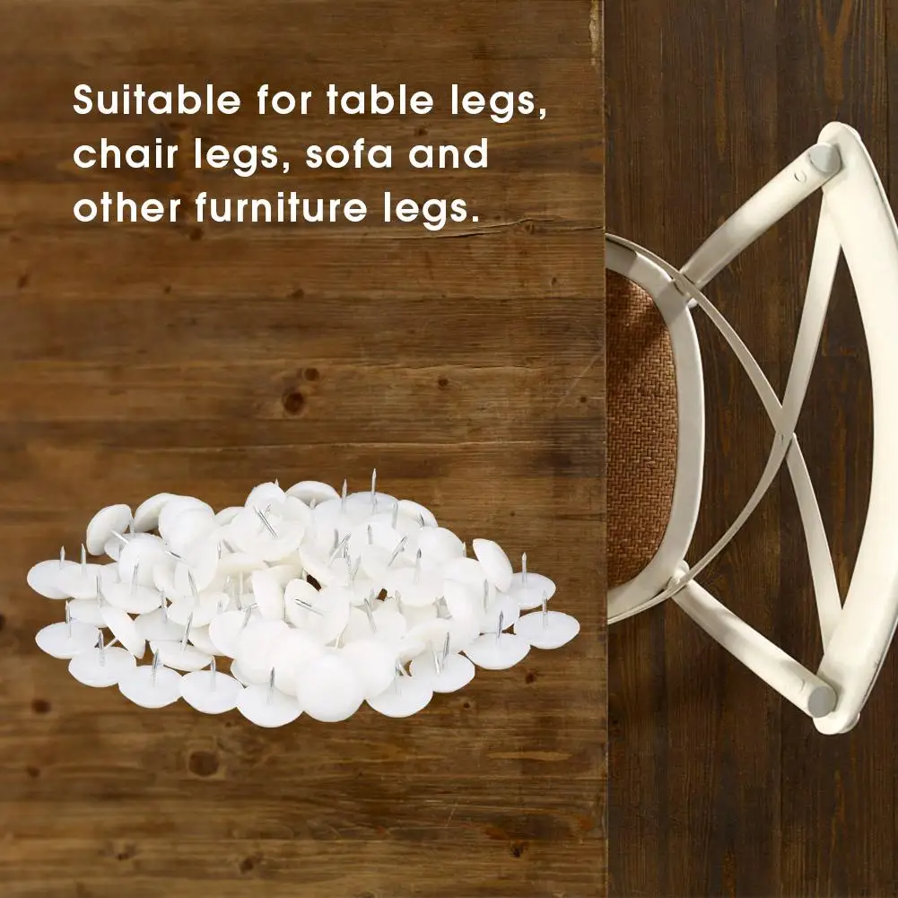 Пластиковая белая дугообразная мебель стол стул ноги пол защита ногтей