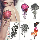 Лидер продаж, временная тату-наклейка glaryyears, 1 лист, Красочная искусственная татуировка, искусственная лисица, флеш-тату, водостойкая, маленькая, боди-арт, мужская и женская мода