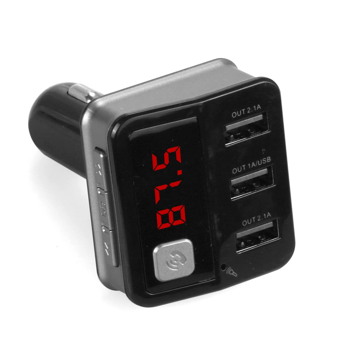 3 USB 2.0 FM Transmitter Car Charger Hand-free Calling A2DP MP3 Player 5.2A 5V LED Display Battery Voltage Monitor | Автомобили и