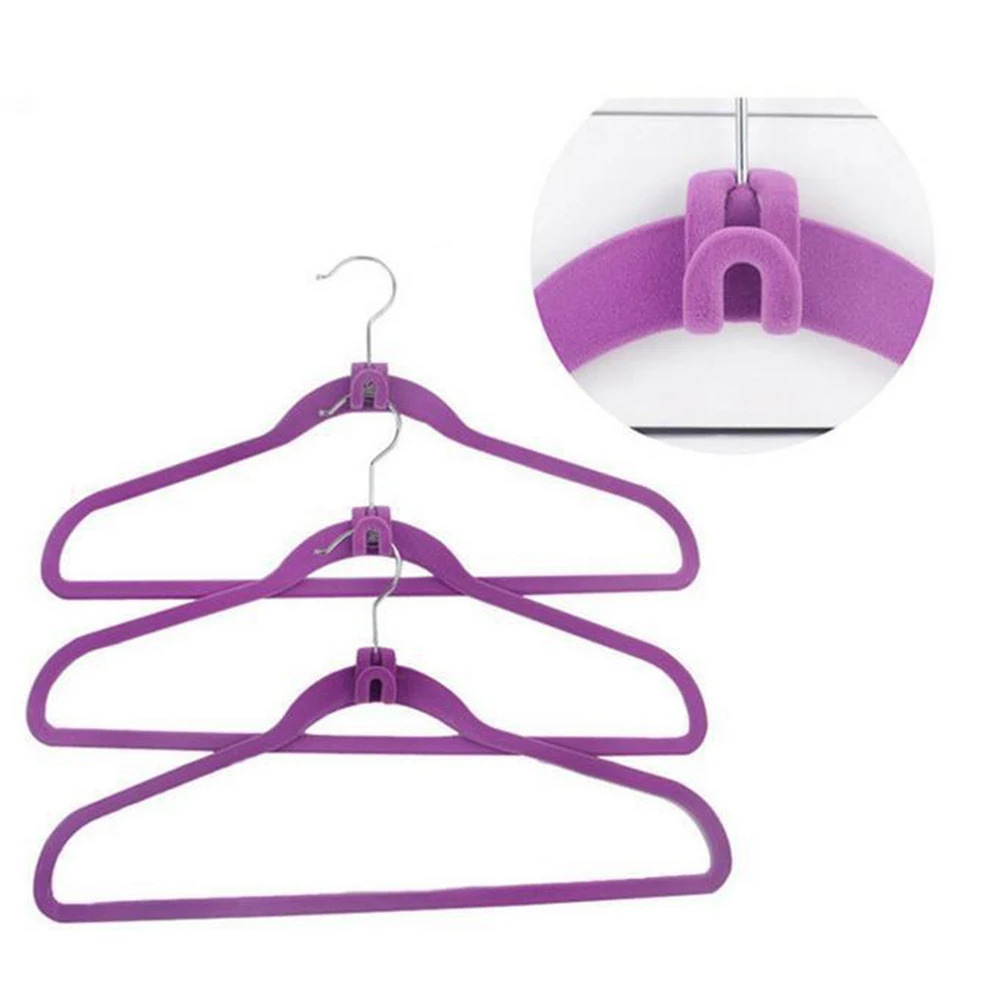 

20PCS Convenient Fashion Durable Pratical Hanger Hook Family Supplies Anti-slip Hook Anti-Hook Clothes Holder