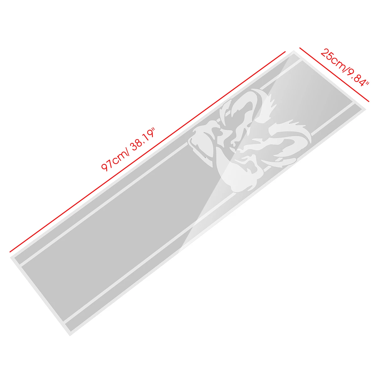 

97*25cm Car Body Vinyl Decal Sticker Strips Emblem Bandage For (2Pcs) Dodge Ram 1500 5.7 L