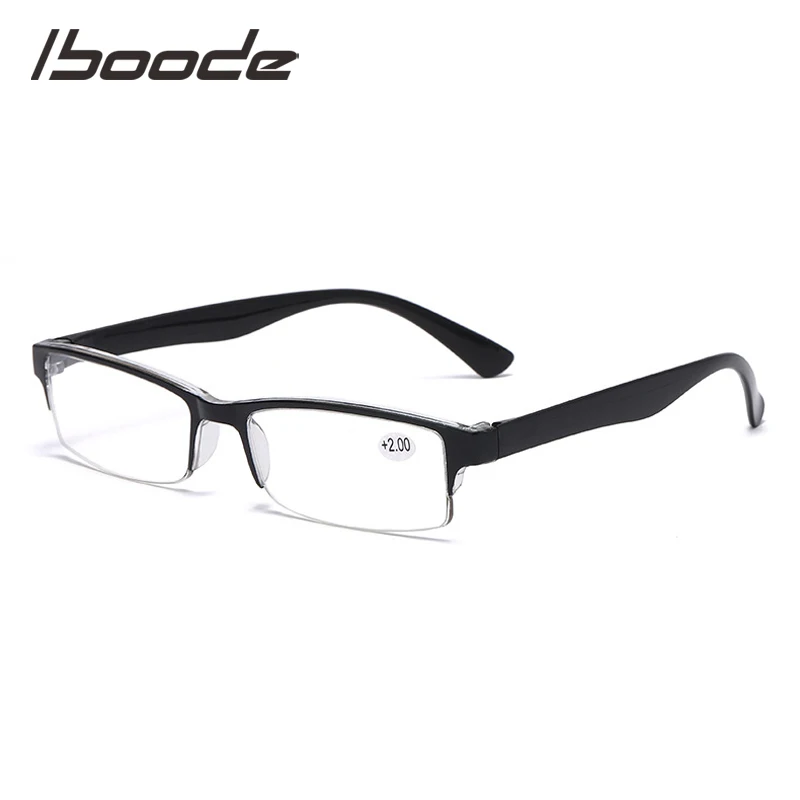 IBOODE элегантность полуоправы очки для чтения мужчин бизнес резка половина рамки