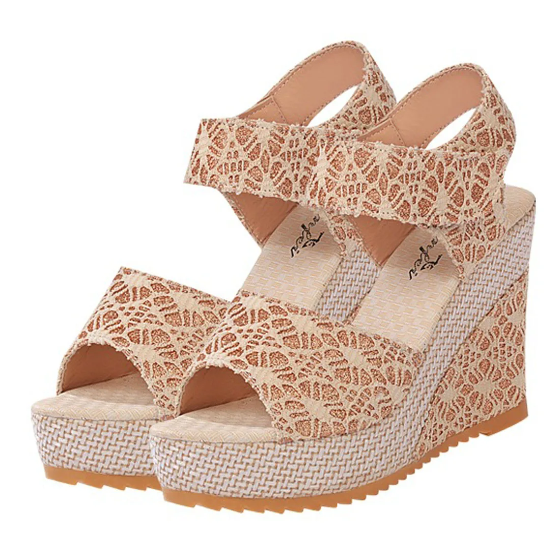 Женские босоножки модель 2018 года Босоножки на платформе обувь танкетке для