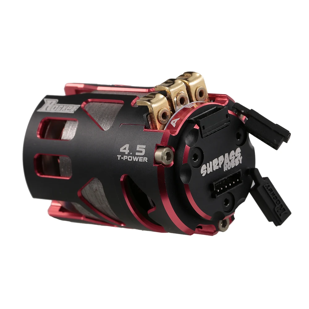 Гоночный мотор SURPASS HOBBY ROCKET V4S 540 4 5 T с двойной датчикой бесколлекторный для