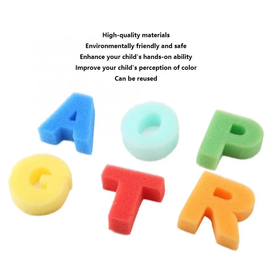 Товары для рисования Artes 26 шт. Capital Letters Kid нарисованная печать губка штамп