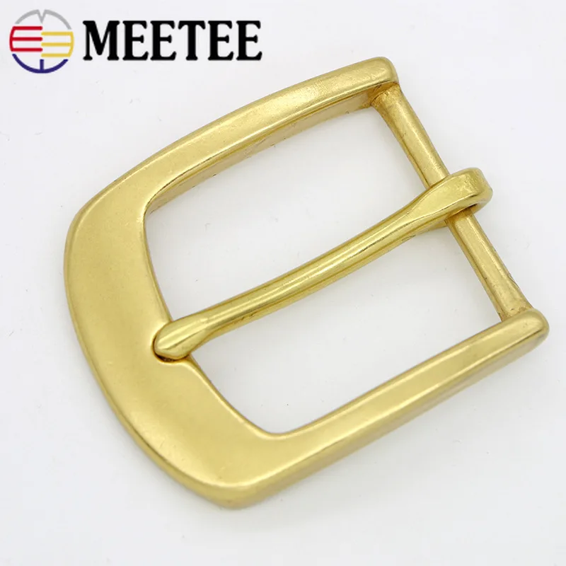 Meetee 1 шт. 40 мм Мода Чистый медный пояс Пряжка для 38 Фурнитура бижутерии Для мужчин