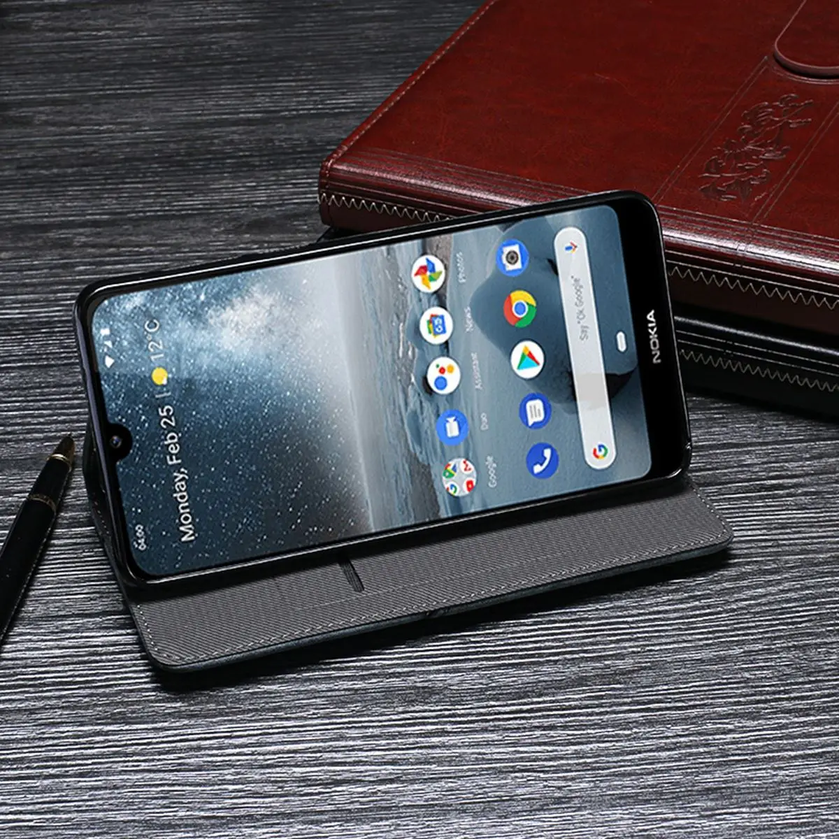 Для Nokia 4 2 3 1 плюс Винтаж Стиль из искусственной кожи кошелек футляр для телефона с