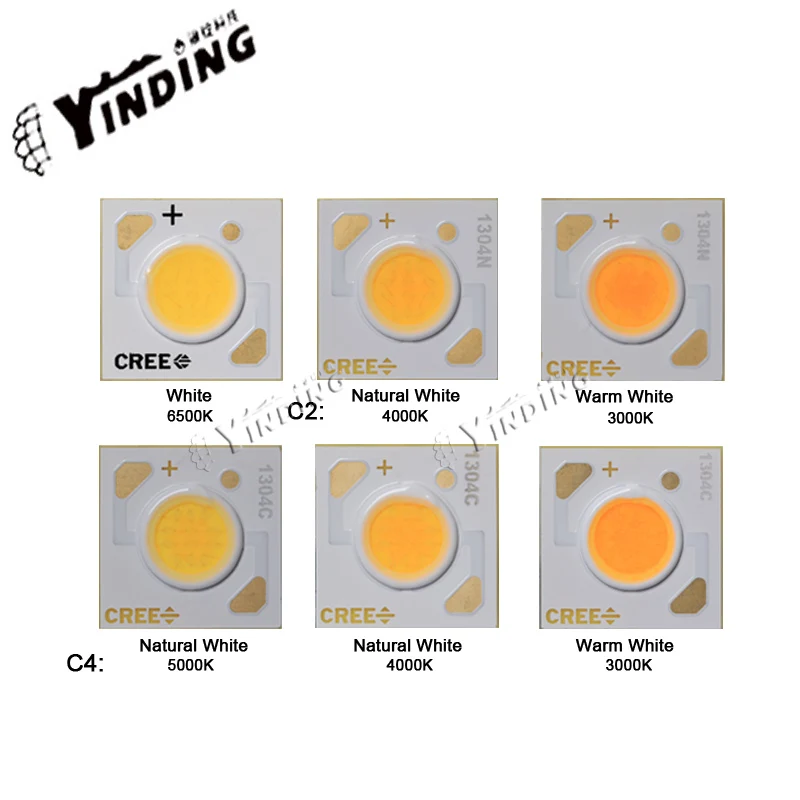 5 шт. Cree XLamp CXA ceramics COB 1304 10 Вт 9/18/36 в светодиодный чип Диодная лампочка