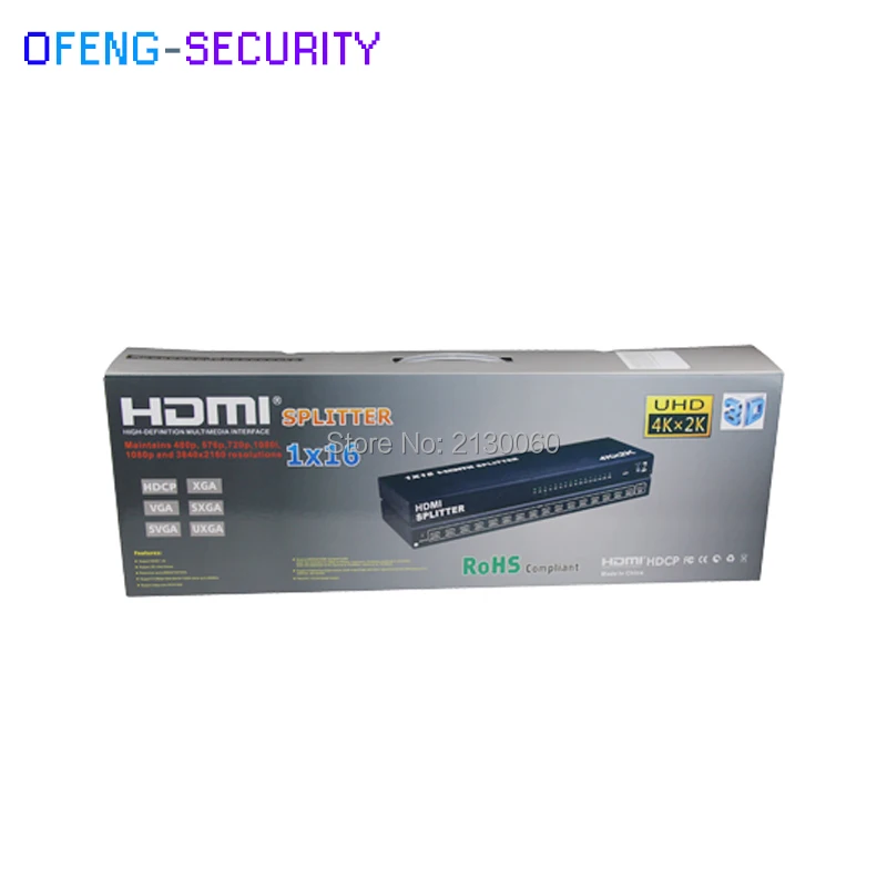 1x16 HDMI Сплиттер доступ к нескольким раковинам разрешение 3840X2160/30 Гц поддержка 3D 4K x