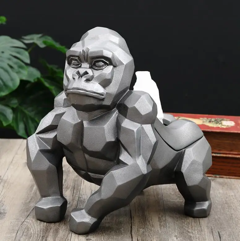 Kingkong Геометрическая Горилла властная ткань декоративная статуэтка ation Artware