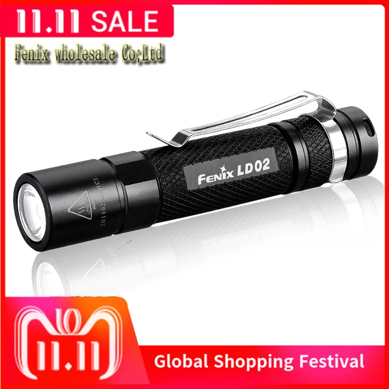 Черный светодиодный фонарик Fenix LD02 Cree XP E2 AAA|aaa led flashlight|led flashlighta flashlight |