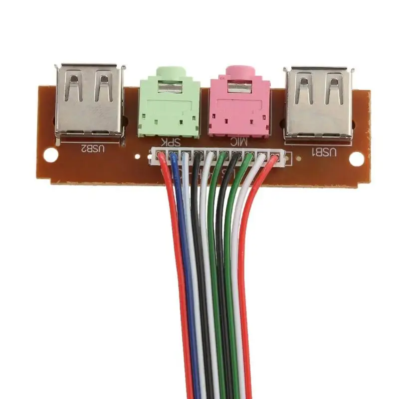 I/0 аудиовыход двойная USB Фронтальная панель кабель аудио передняя монтажный
