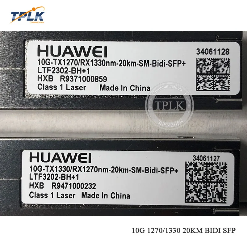 1 пара оригинальный 10G 1270/1330 20 км BIDI SFP модуль SM TX1330/RX1270nm для программирования в