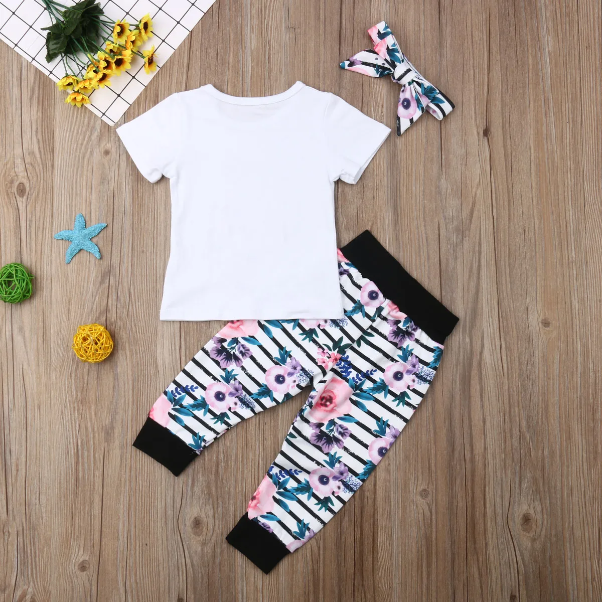 Новое поступление летний комплект из 3 предметов для детей ясельного возраста