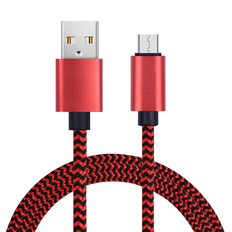 Micro USB кабель 2A Быстрая зарядка нейлон синхронизация данных мобильный телефон
