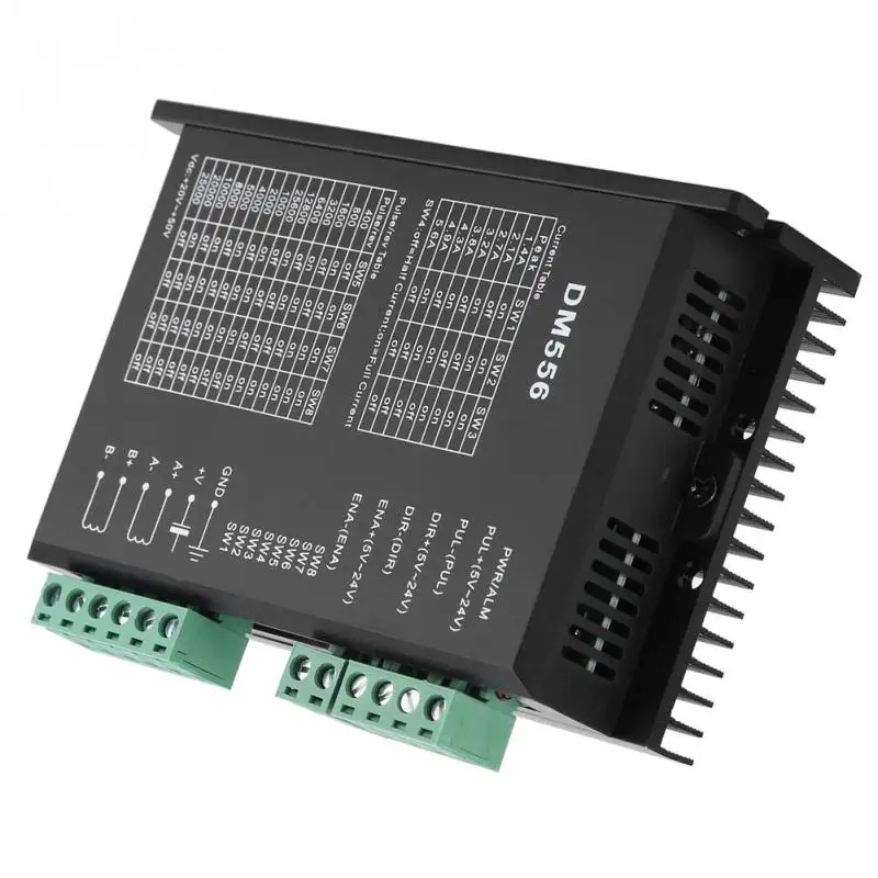 Цифровой Драйвер шагового двигателя DM556 2-фазный контроллер NEMA23 NEMA34 5 6 А для 57 86 |