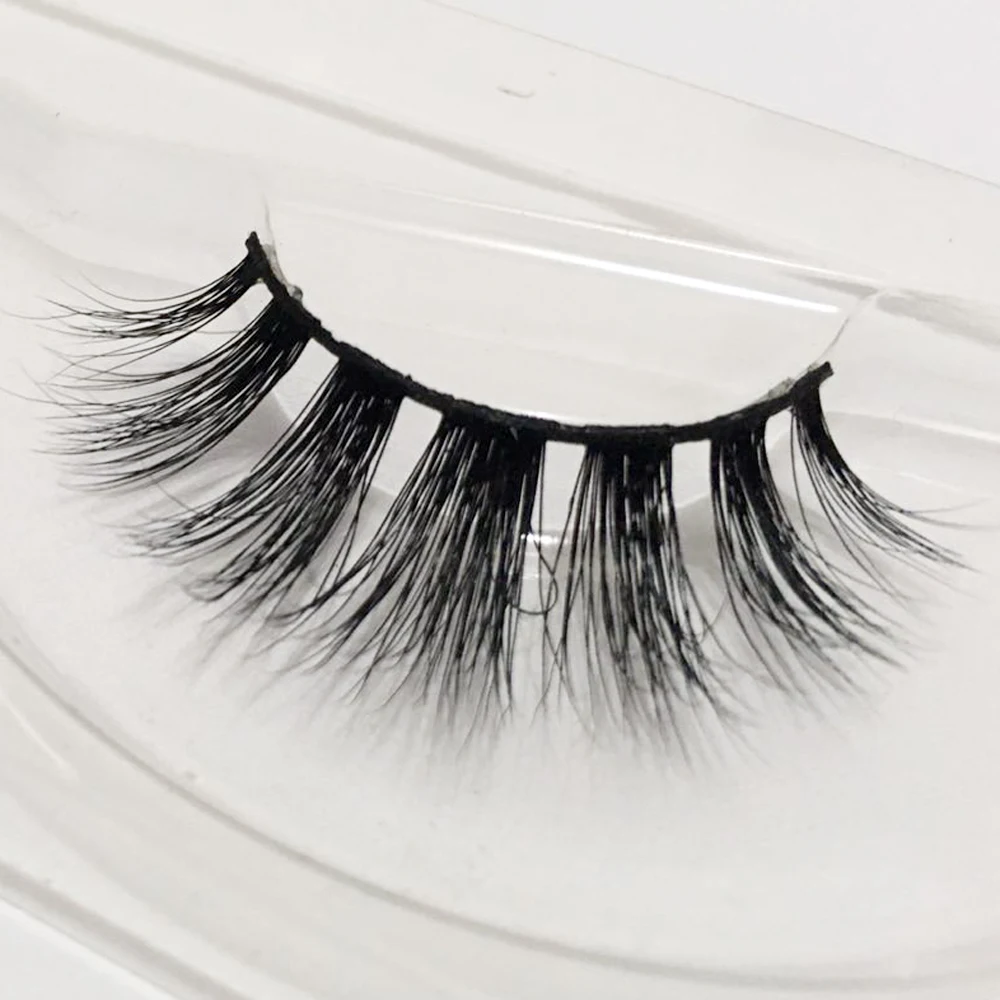 Askuu d08 false eyelashes 3d mink lashes natural fake eye lash faux cils for eyelash extension supplies customized packaging box | Красота и