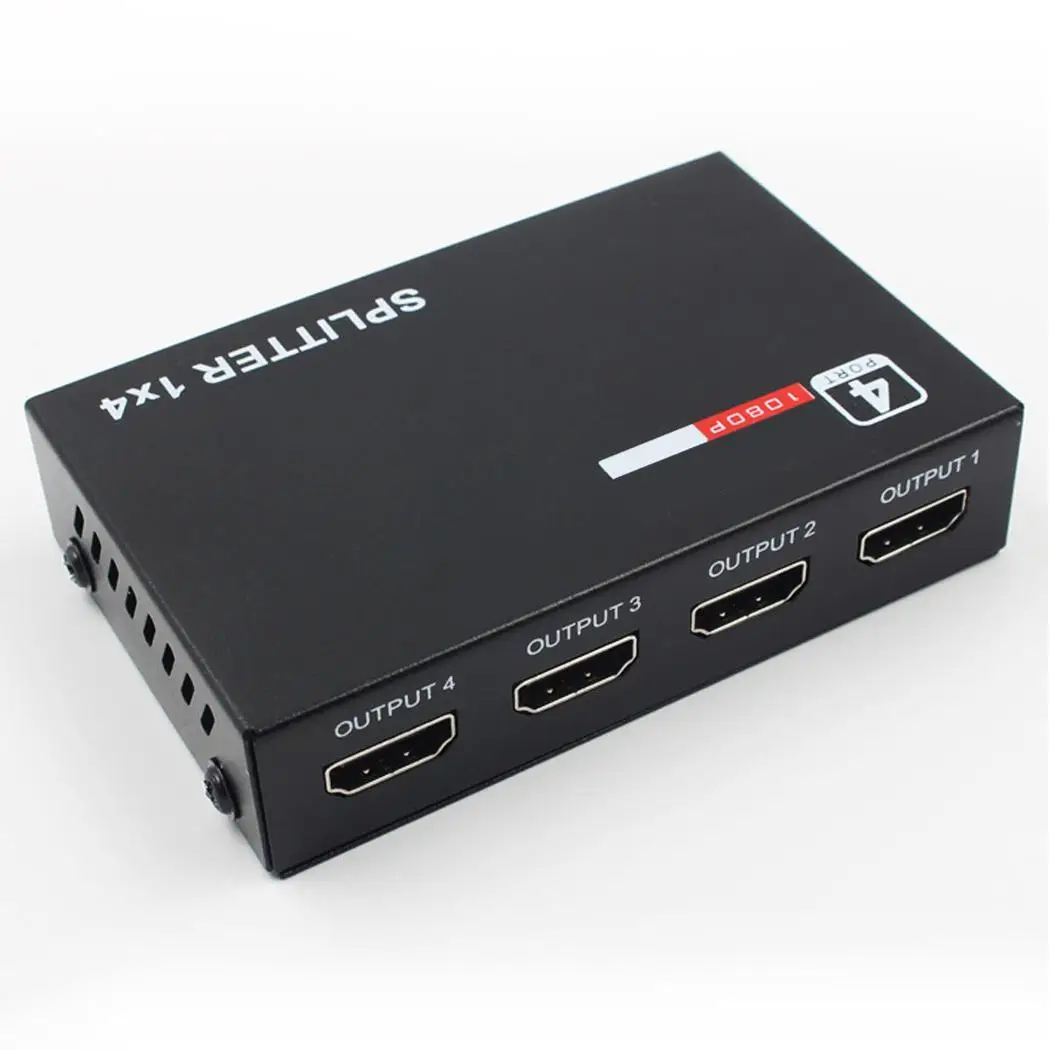 1080p 4K HD Multimedia Interface Splitter Amplifier Repeater 1.3b 24bit/ deep color 30bit 36 bit 1 x 4 Port | Электроника