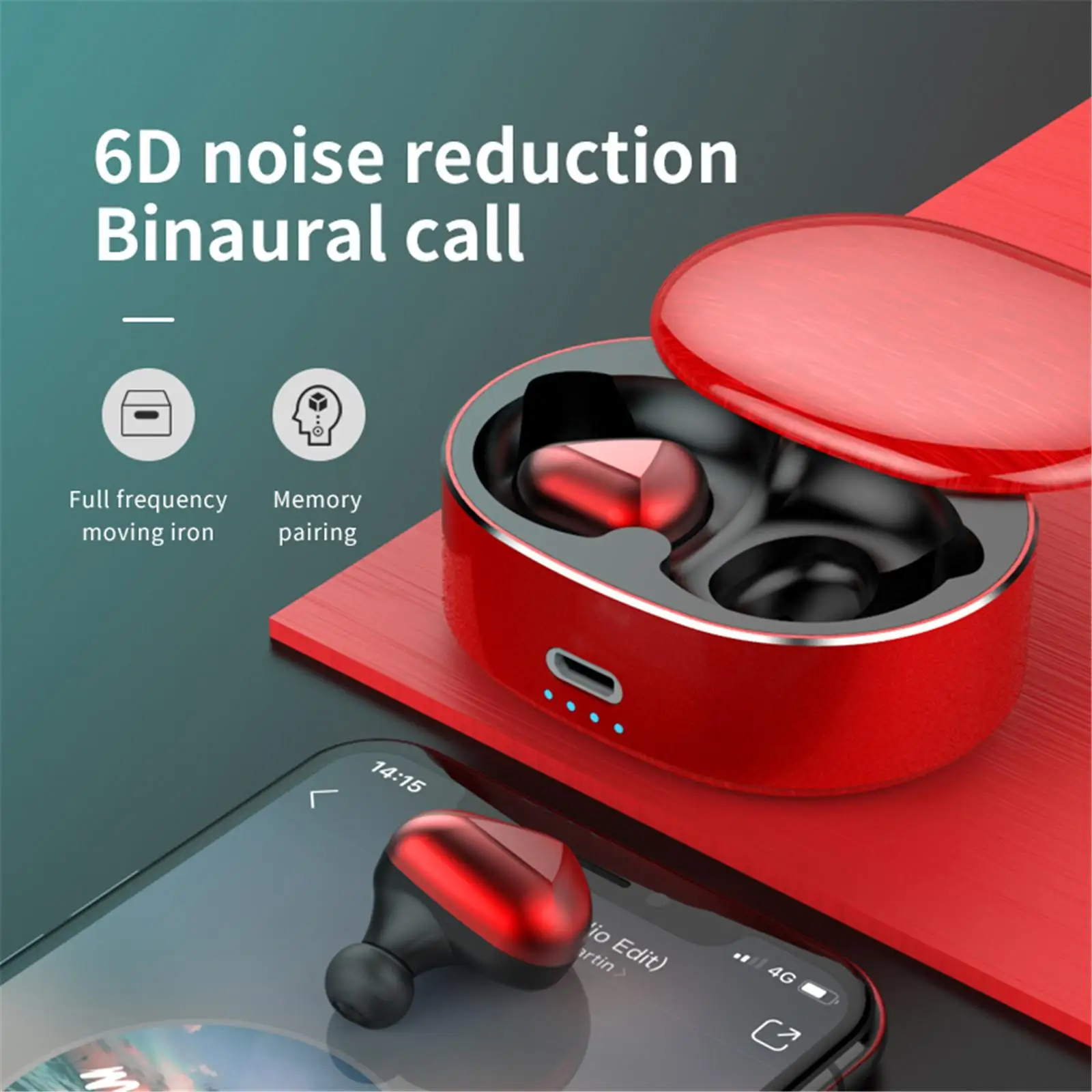 TWS настоящие беспроводные наушники Bluetooth мини вкладыши стерео музыка для iPhone Samsung