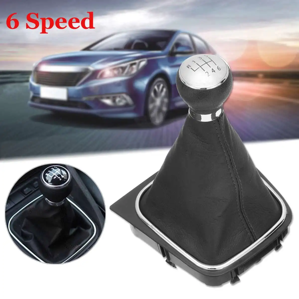 Ручка переключения передач 5/6 скоростей для VW GOLF MK5 2003 2009 PLUS 2005 MK6 2008 2012|Ручка