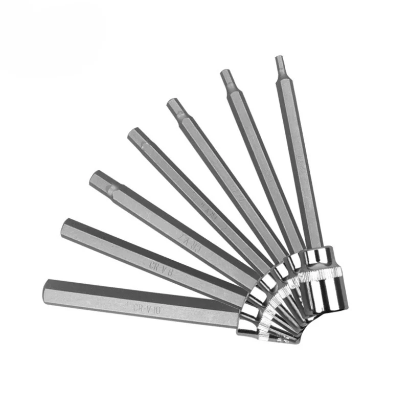 7 шт. комплект удлиненные шестигранный наконечник 1/8 &quot5/32&quot 3/16 &quot7/32&quot 1/4 &quot5/16&quot