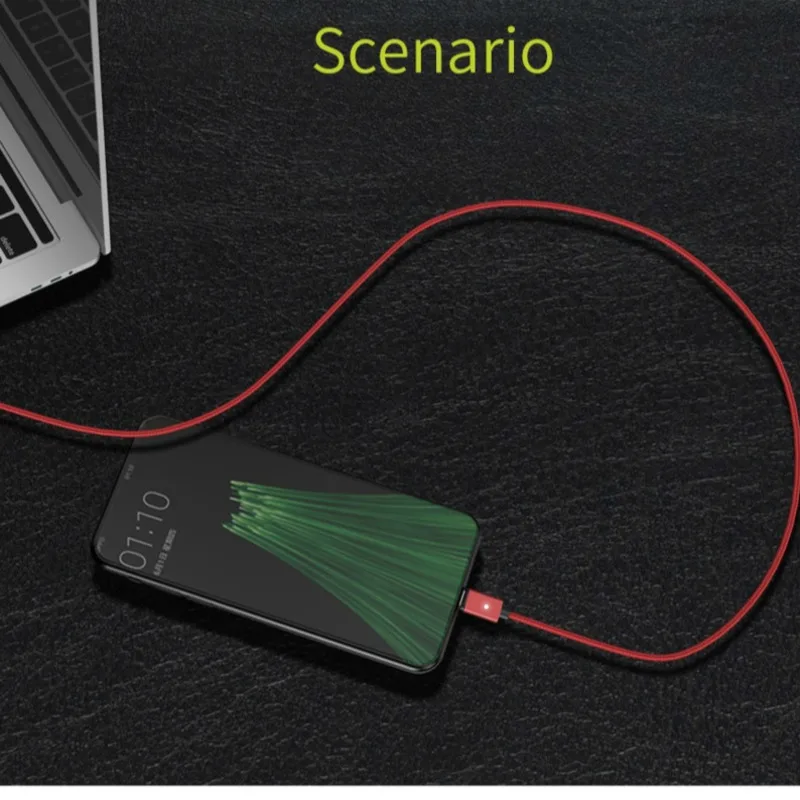 Wsken официальный Магнитный зарядный кабель Micro Usb Type C 3A провод для быстрой зарядки