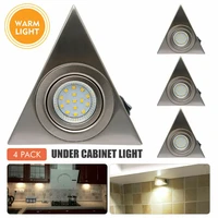 4x220v led mains kitchen under cabinet light cupboard cool warmwhite light 3500k6000k spot lights for camper van caravan