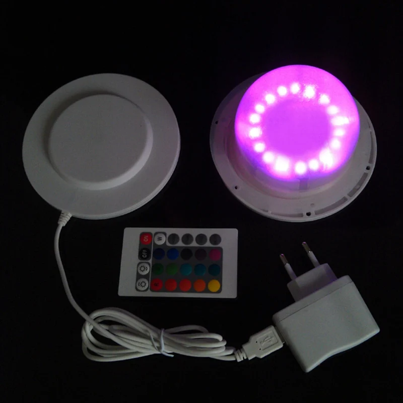 120 мм 24 RGBW + Whit LED IP68 Индуктивный заряд клавиши ИК пульт дистанционного управления