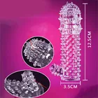 Силиконовый шип ребристый точечный презервативы Time длительная задержка многоразовые насадки на пенис кольца кристалл кольцо на пенис удлинитель для мужчин