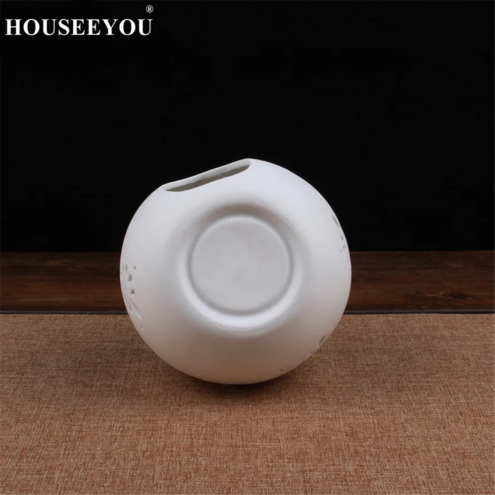 Креативная горелка с белым полым масляным покрытием керамическая ароматическая