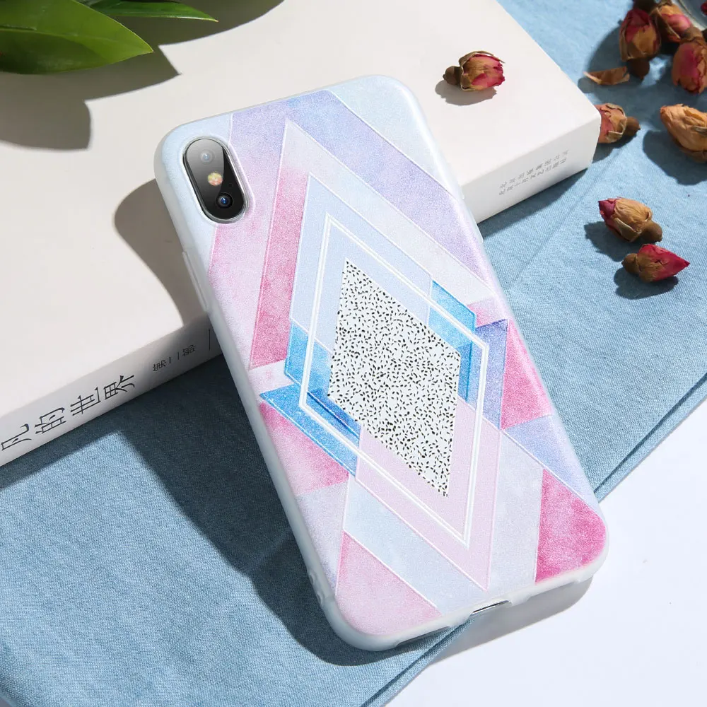 Чехол KISSCASE для iPhone 6 6s 7 8 Мягкий силиконовый чехол телефона с тиснением XS Max X Xr Plus 5 S
