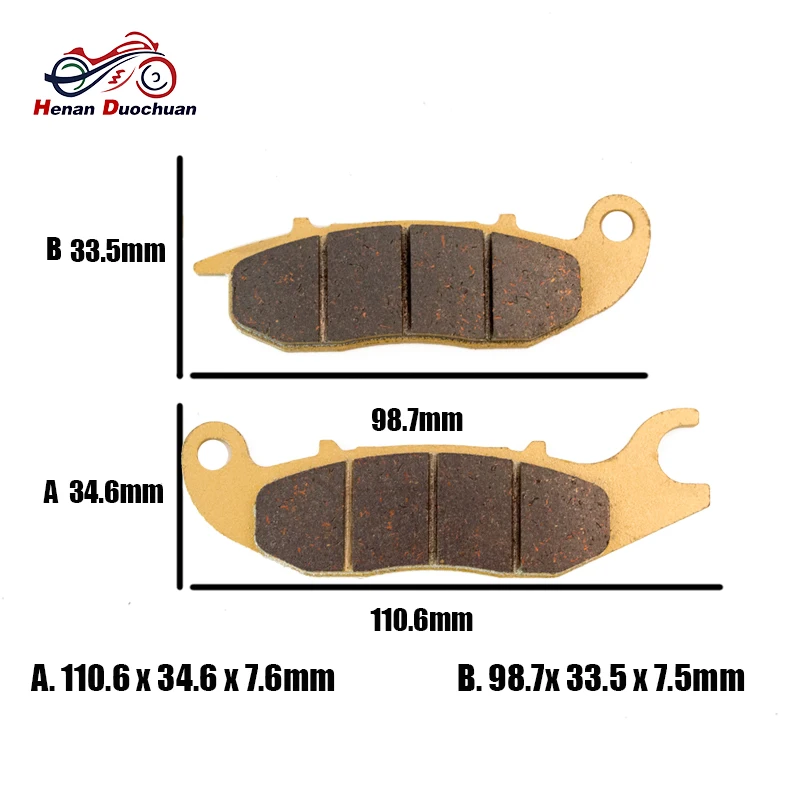 4 шт. для HERO KARIZMA ZMR 230 задние передние тормозные колодки диск HONDA CBR 125 150 2000 2012
